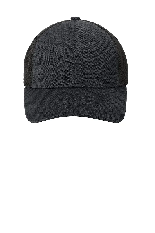 Mens hats for trail workouts-Port Authority Mens Stretch Fit Hat - Black