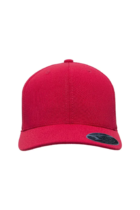 Mens hats with sweat-proof fabric-Team 365 Mens Cool & Dry Moisture Wicking Adjustable Hat - Red