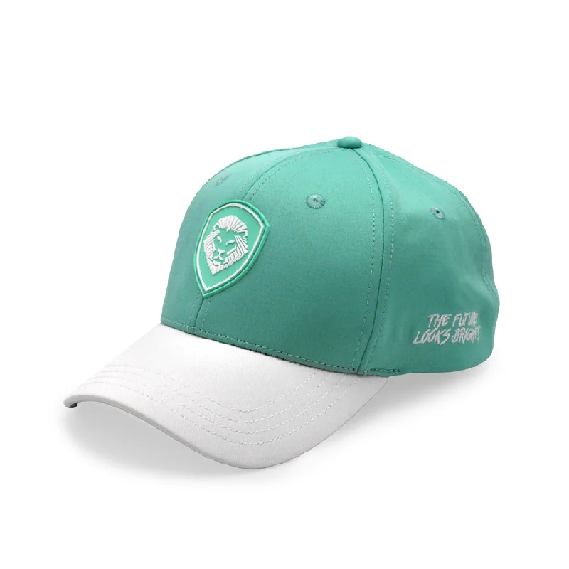 Beanies & Headbands for Creek Trips-VT Shield Logo Future Looks Bright Mint Snapback Hat