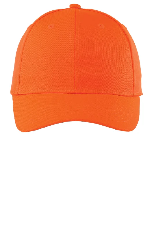 Mens hats with refined style-Port Authority Mens Adjustable Hat - Safety Orange