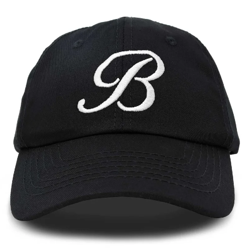 Beanies & Headbands for Frost Relief-Dalix Initial Letter B Hat