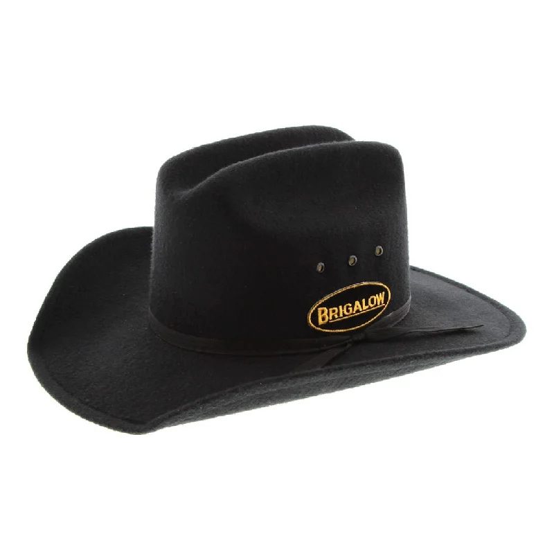 Beanies & Headbands for Fast Treks-Brigalow Kids Dallas' Cowboy Hat - Black