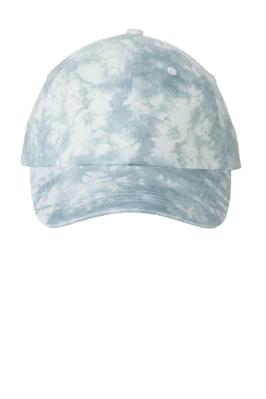 Mens hats for restful days-Port Authority Mens Tie Dye Adjustable Hat - Light Blue