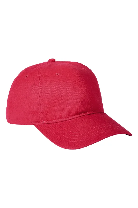 Mens hats with smooth texture-Big Accessories Mens Ultimate Adjustable Hat - Vintage Red