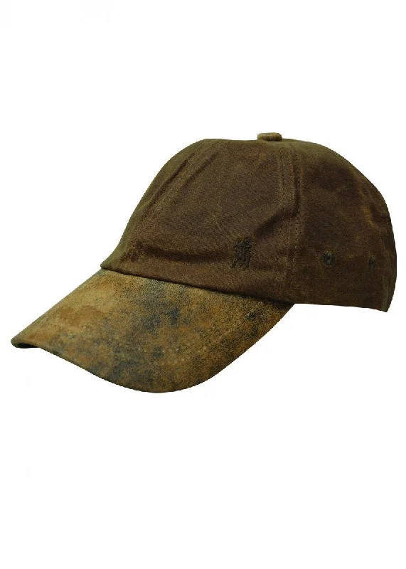 Beanies & Headbands with Old School Vibes-Thomas Cook Oilskin Cap - Camel