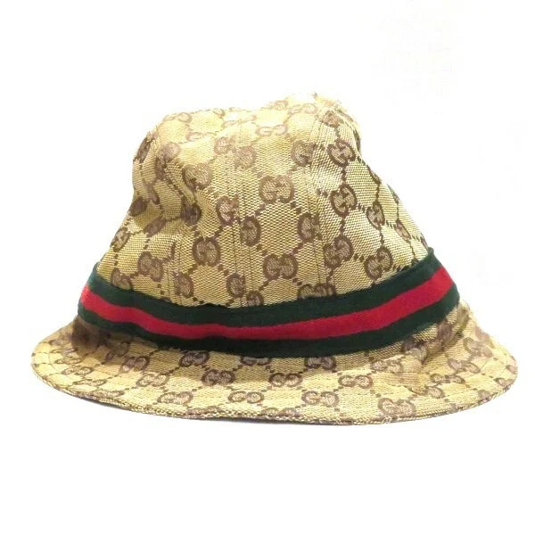 Womens Hats for vineyard hikes-Gucci L GG Canvas Sherry Line Hat