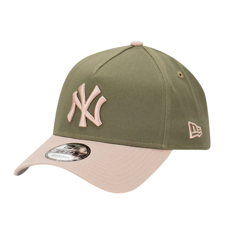 Beanies & Headbands for Adventure Sports-New Era New York Yankees 9FORTY A Frame Cap - New Olive/AshBrown