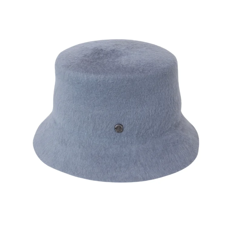 bucket hats for sunny day street fashion looks-Mossant Paris Ambroise Fur Bucket - Blue