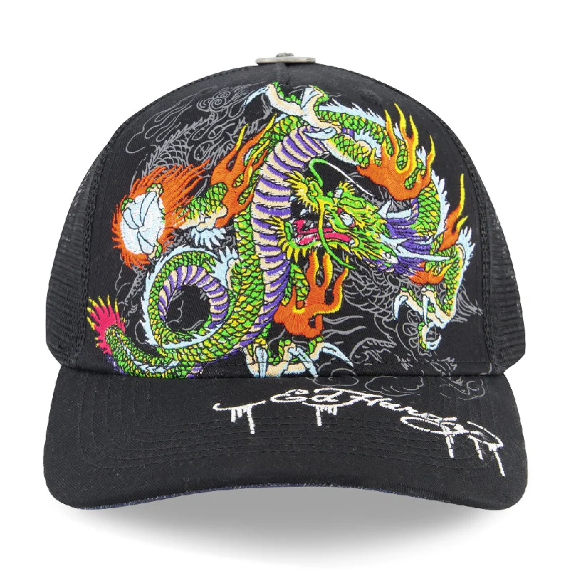 Beanies & Headbands for Polished Look-Embroidered Japan Dragon