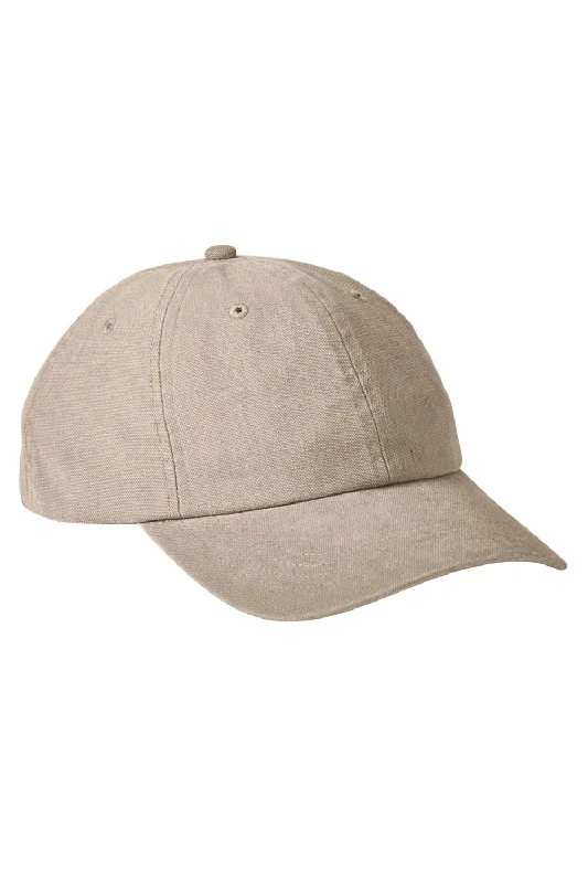 Mens hats with rugged design-Big Accessories Mens Adjustable Hat - Khaki Brown