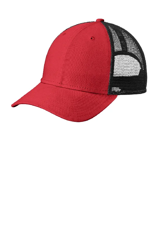 Mens hats with earthy colors-New Era Mens Recycled Snapback Hat - Scarlet Red