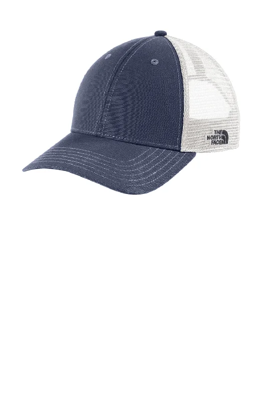 Mens hats with adjustable straps-The North Face Mens Ultimate Adjustable Trucker Hat - Urban Navy Blue/White