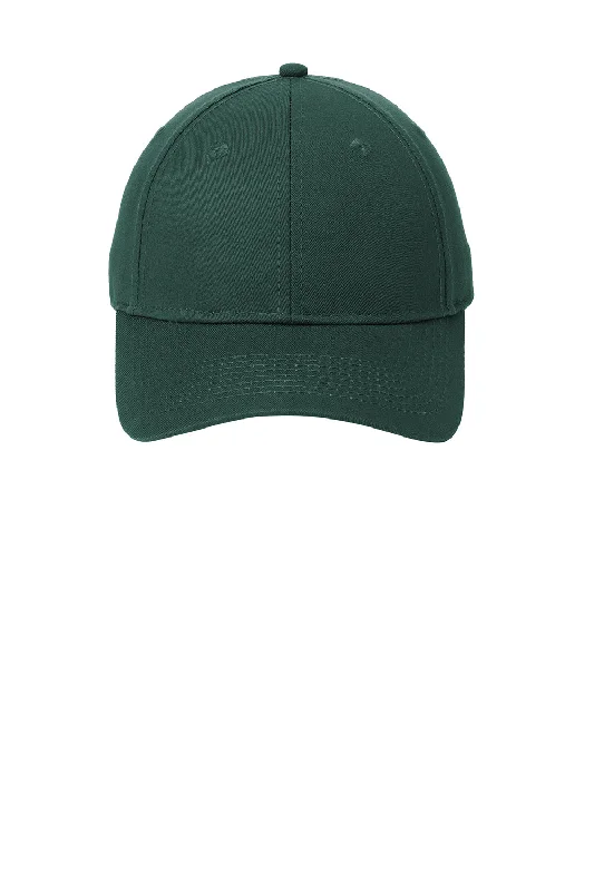 Mens hats with funny prints-Port & Company Mens Twill Adjustable Hat - Hunter Green