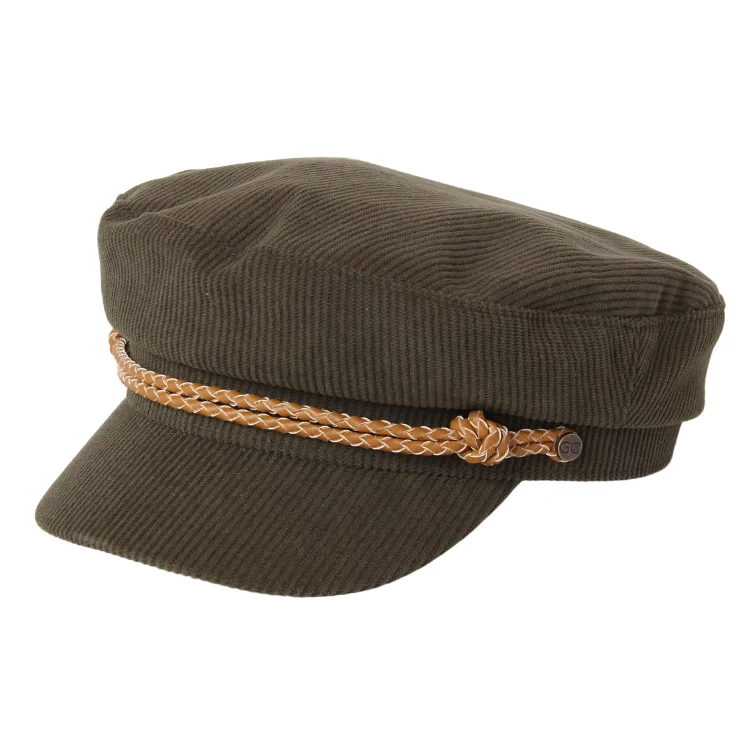 Beanies & Headbands with Dense Knit-GC Hats Oceana Fisherman Cap - Olive Green