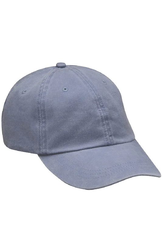 Mens hats with eco wool-Adams Mens Adjustable Hat - Periwinkle Blue