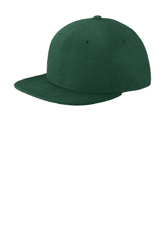 Mens hats with breathable wool-New Era Mens Moisture Wicking Adjustable Hat - Forest Green