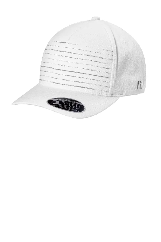 Mens hats with fitted design-TravisMathew Mens FOMO Adjustable Hat - White