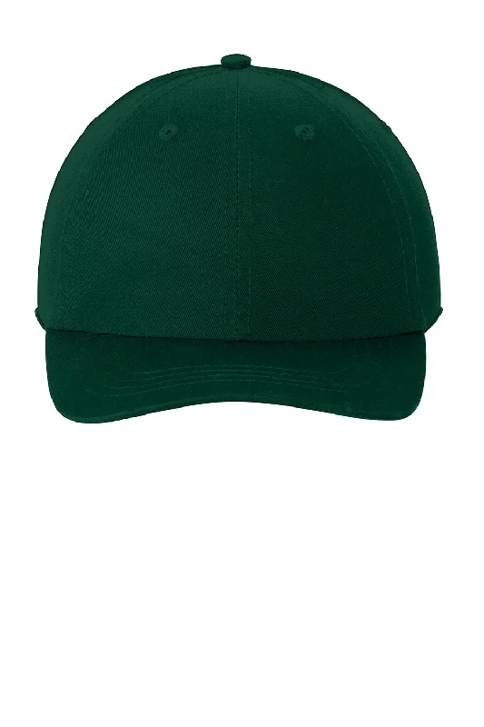 Mens hats with cozy texture-Port & Company Mens Adjustable Hat - Hunter Green