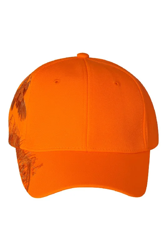 Mens hats for daily wear-Dri Duck Mens Quail Adjustable Hat - Blaze Orange