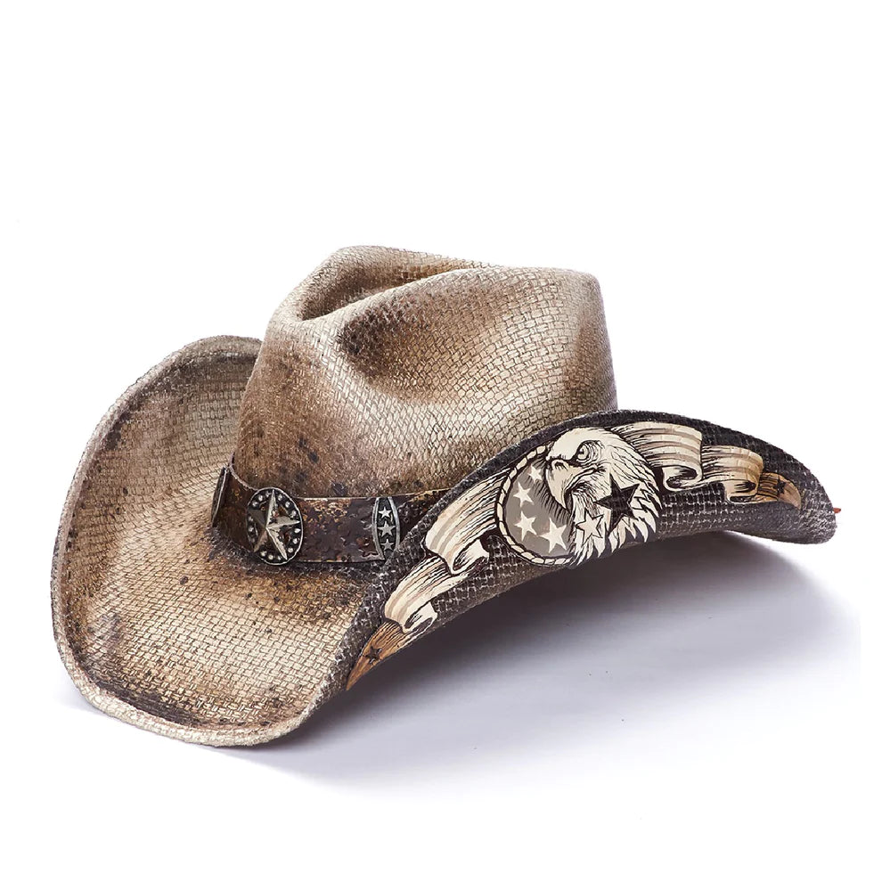 Beanies & Headbands for Slow Days-Stampede Hats - Golden Eagle Cowboy Hat