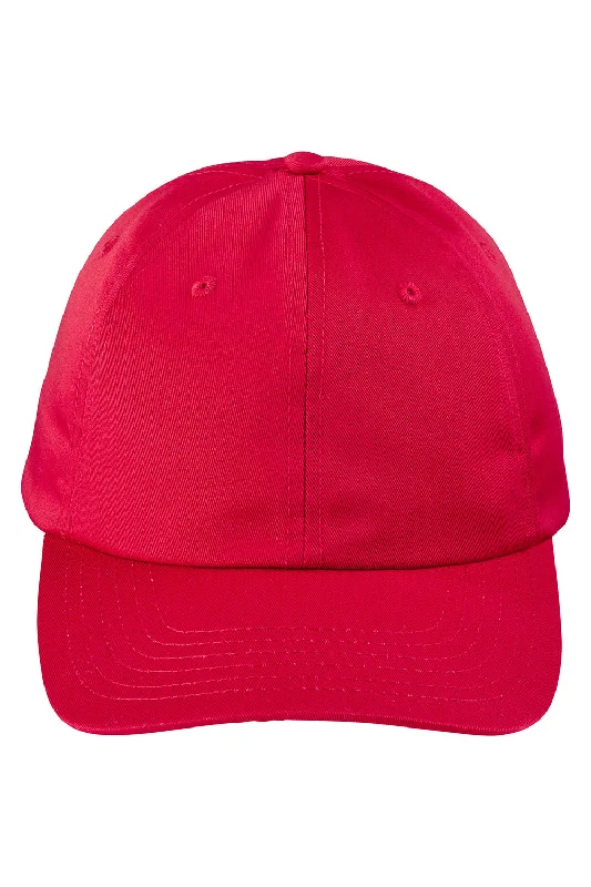 Mens hats with soft padding-Big Accessories Mens Snapback Hat - Red