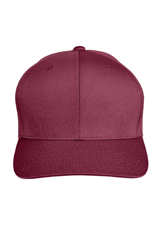 Mens hats for lounging-Team 365 Mens Zone Performance Moisture Wicking Snapback Hat - Maroon