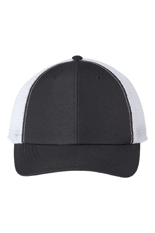 Mens hats for warm days-Imperial Mens The Original Sport Mesh Moisture Wicking Snapback Hat - Black/White