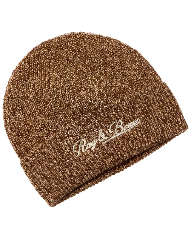 Wool hats for winter hiking-rag & bone Rb Heritage Wool & Cashmere-Blend Beanie