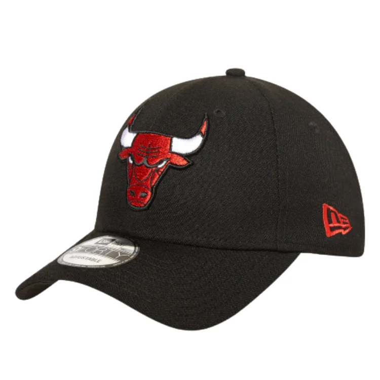 Beanies & Headbands with Soft Knit-New Era Chicago Bulls 9FORTY Cap - Black/Red