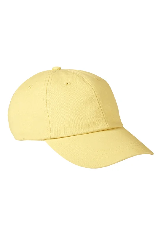 Mens hats for brisk walks-Adams Mens Optimum II Adjustable Hat - Butter Yellow