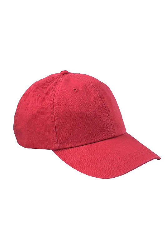 Mens hats for brisk strolls-Adams Mens Optimum II Adjustable Hat - Red