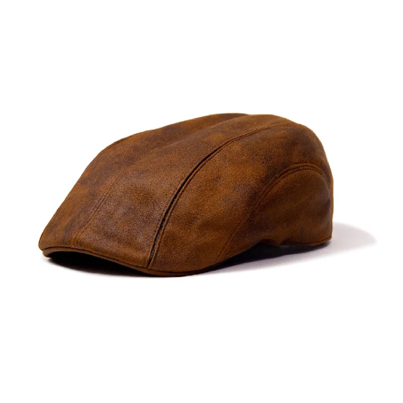 Beanies & Headbands for Sensitive Scalp-Saint Martin - Faux Leather Driver Cap