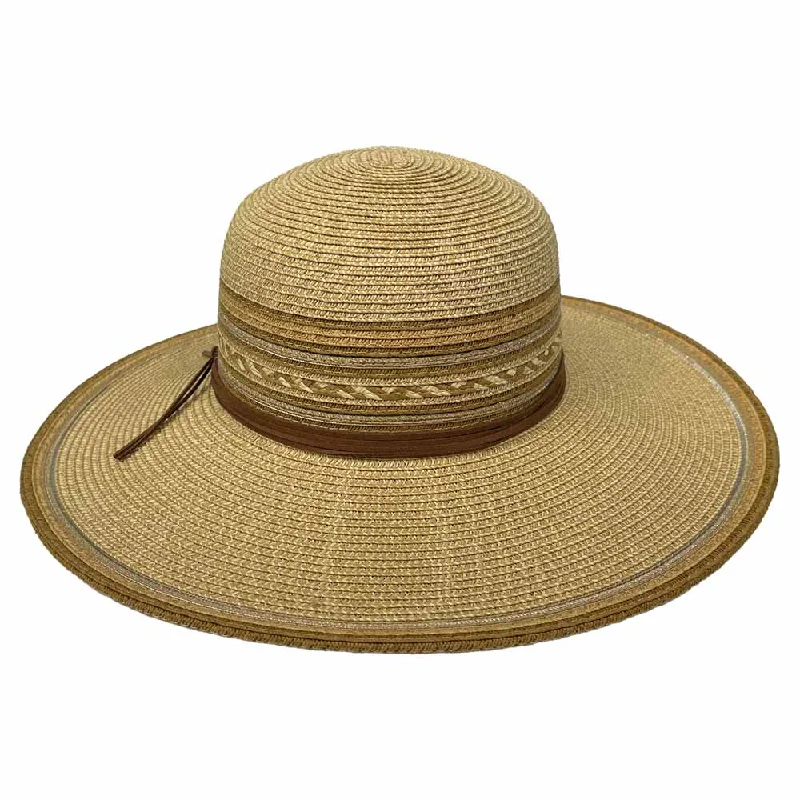 Sun hat for fishing gear-Saint Martin - Multicolor Flatbrim Sun Hat