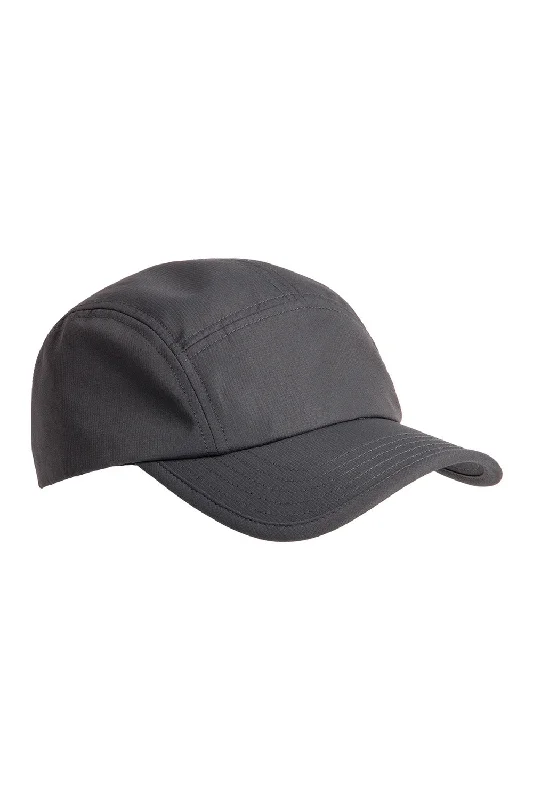 Mens hats for mild evenings-Big Accessories Mens Pearl Performance Adjustable Hat - Charcoal Grey