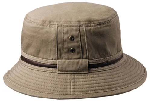 bucket hats for protecting your head from UV rays-Stetson Bangor Cotton Bucket Hat