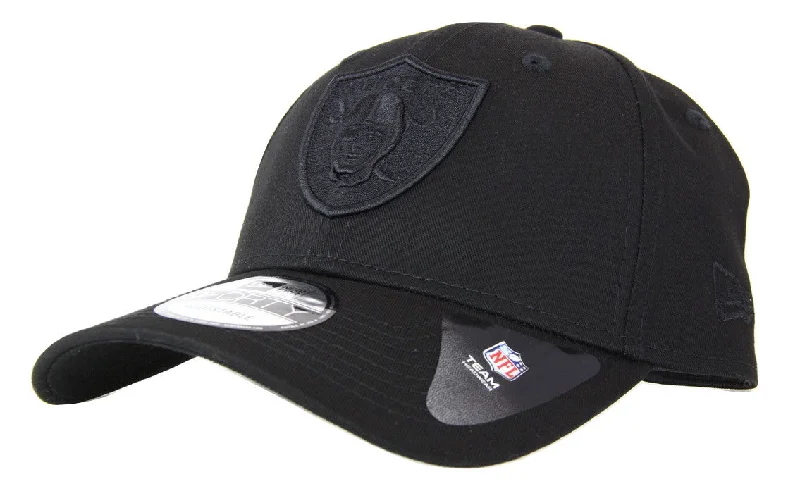 Beanies & Headbands with Stretch Fabric-New Era Las Vegas Raiders 9FORTY - Black/Black