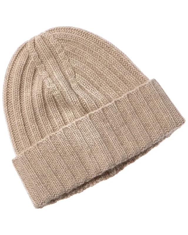 Wool hats for fashionable protection-Vince Chunky Rib Knit Wool & Cashmere-Blend Hat