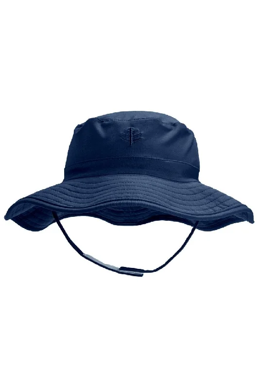 bucket hats for stylish cold-weather sun protection-Baby Splashy Bucket Hat | Navy