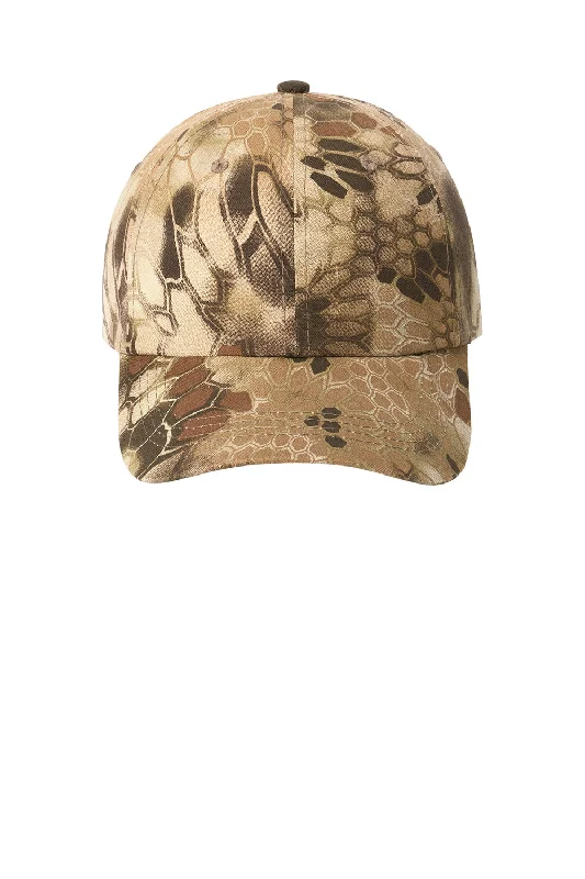 Mens hats for comfy nights-Port Authority Mens Pro Camouflage Garment Washed Adjustable Hat - Kryptek Highlander