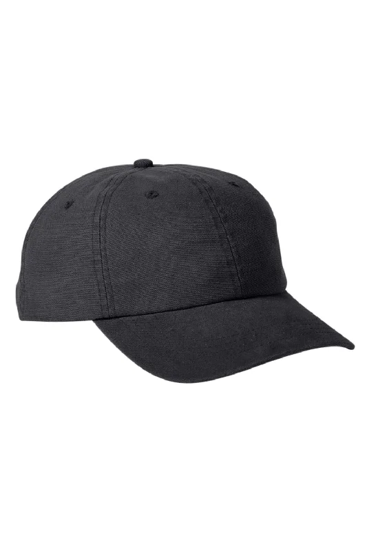 Mens hats with plant-based fibers-Big Accessories Mens Adjustable Hat - Black