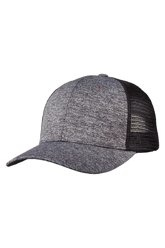 Mens hats with elegant style-J America Mens Ranger Snapback Hat - Heather Grey/Black