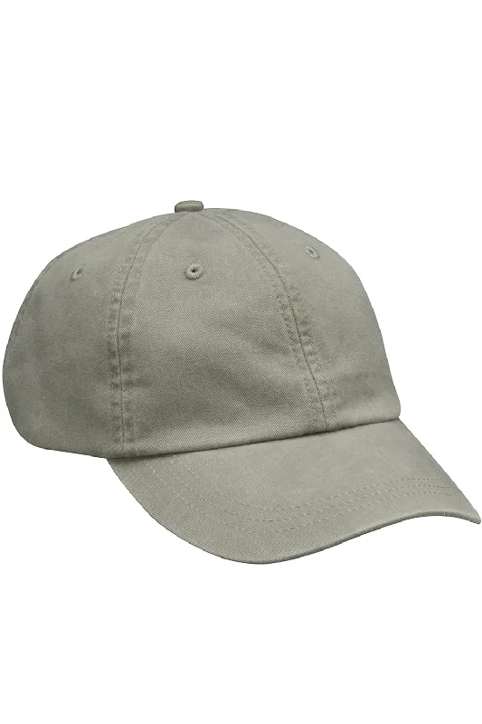 Mens hats for casual outings-Adams Mens Adjustable Hat - Stone Grey