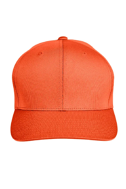 Mens hats with vintage style-Team 365 Mens Zone Performance Moisture Wicking Snapback Hat - Orange