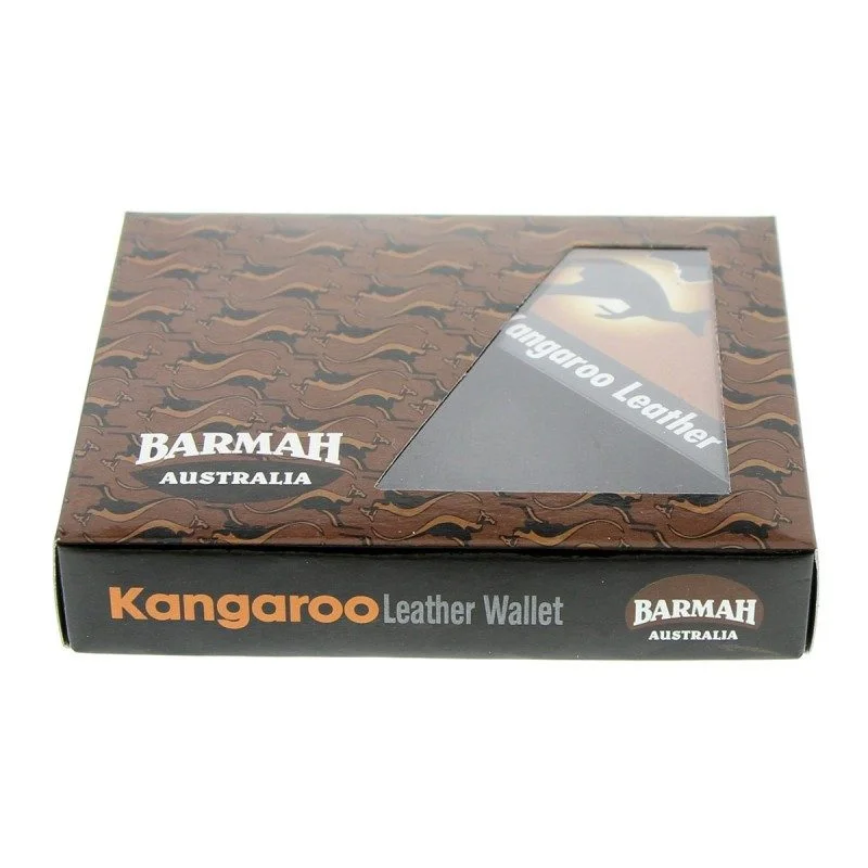 Beanies & Headbands for Festivals-Barmah Kangaroo Leather 2 Fold Wallet - Hickorystone