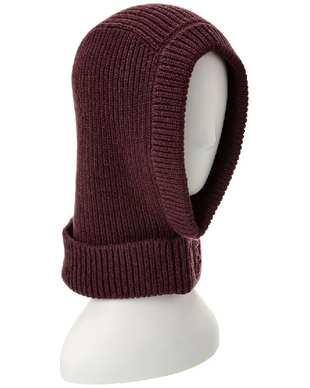 Wool hats for snow protection-FENDI Ribbed Wool & Cashmere-Blend Balaclava