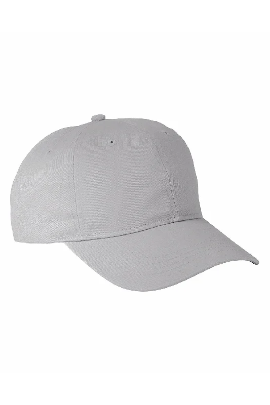 Mens hats for small heads-Big Accessories Mens Ultimate Adjustable Hat - Light Grey