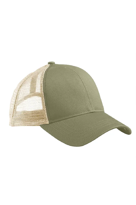 Mens hats for breezy days-Econscious Mens Adjustable Trucker Hat - Jungle/Oyster