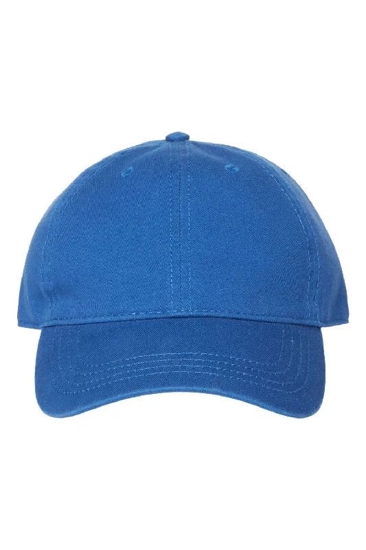 Mens hats for frosty days-Cap America Mens Relaxed Adjustable Dad Hat - Royal Blue