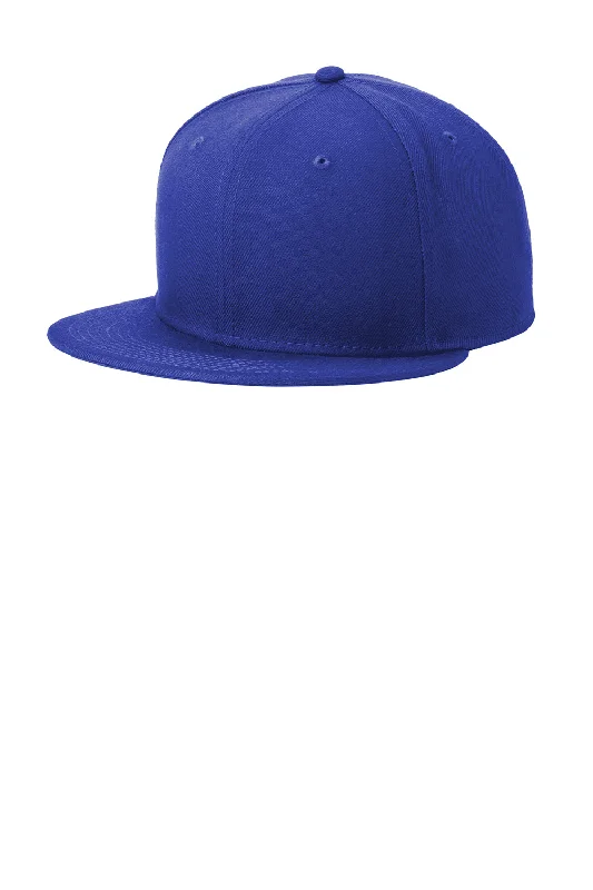 Mens hats for sunny weather-New Era Mens Flat Bill Snapback Hat - Royal Blue