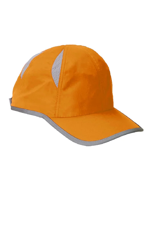 Mens hats with fun patterns-Big Accessories Mens Performance Adjustable Hat - Bright Orange